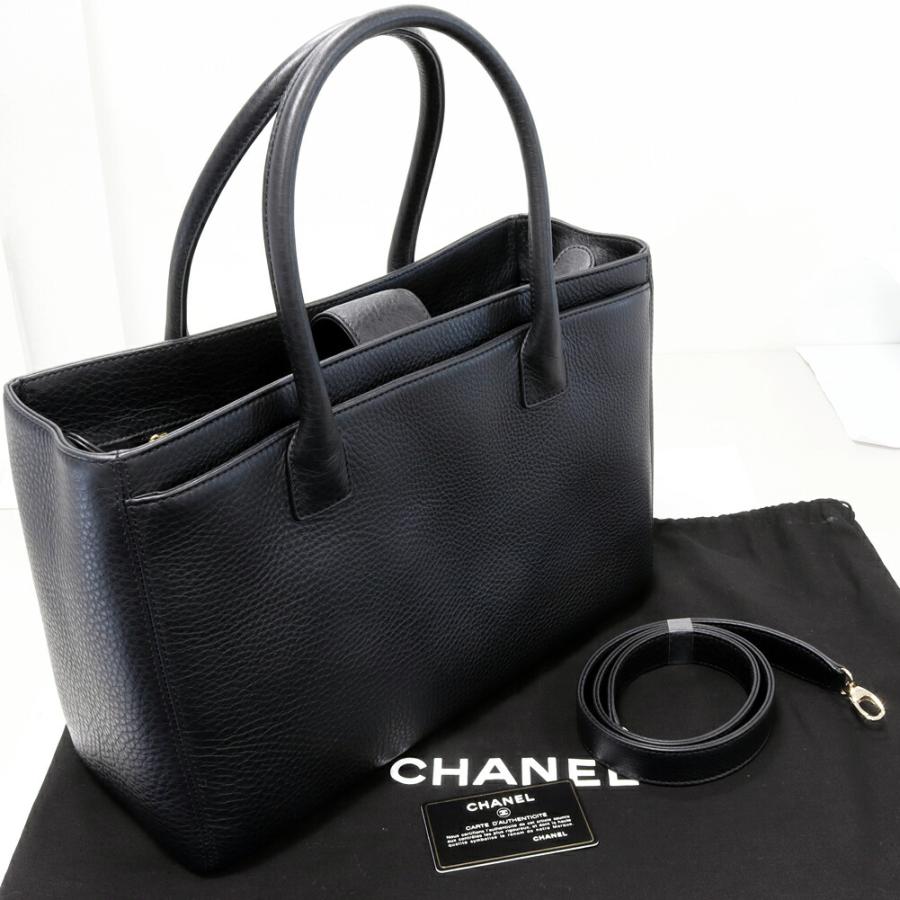 CHANEL シャネル トートバッグ エグゼクティブ ソフトキャビア CHANEL シャネル トートバッグ エグゼクティブ ソフトキャビア