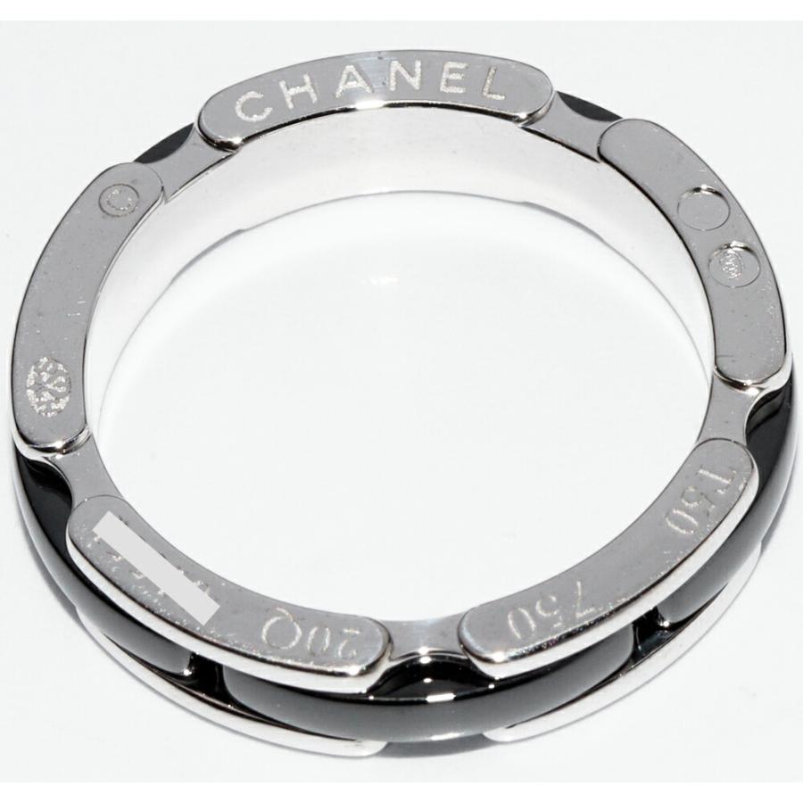 CHANEL シャネル 指輪 K18WG ブラックセラミック J12 ウルトラ CHANEL シャネル 指輪 K18WG ブラックセラミック J12 ウルトラ