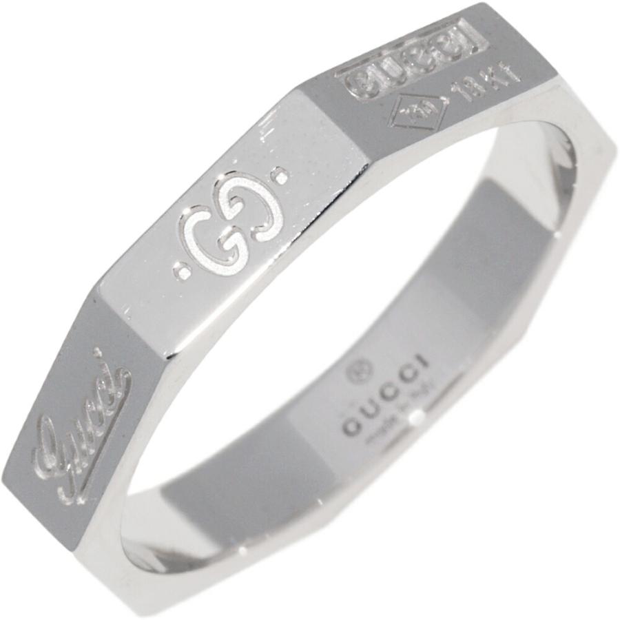 GUCCI グッチ 指輪 K18WG オクタゴナルリング GUCCI8リング GUCCI グッチ 指輪 K18WG オクタゴナルリング GUCCI8リング