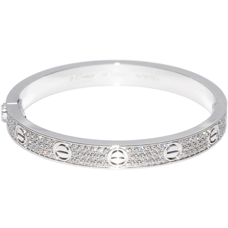 Cartier カルティエ バングル K18WG ダイヤ204P(約計1.99ct