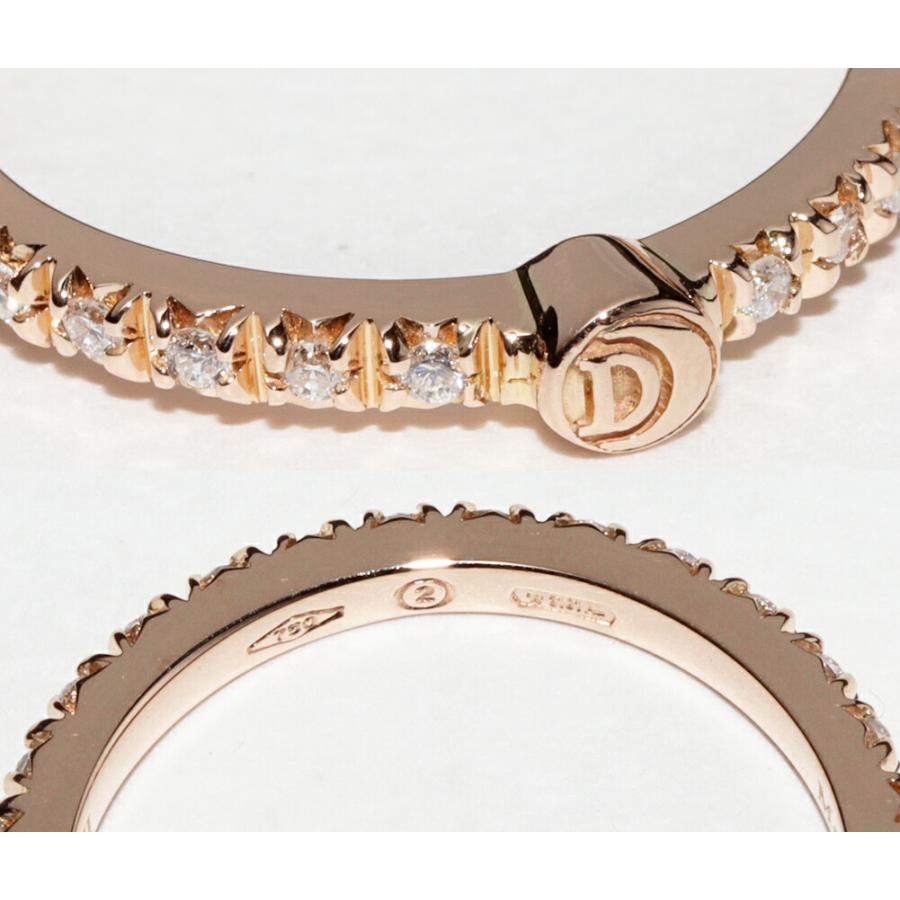 DAMIANI（ダミアーニ） K18PG ダイヤ28P Dサイド エタニティリング 8号