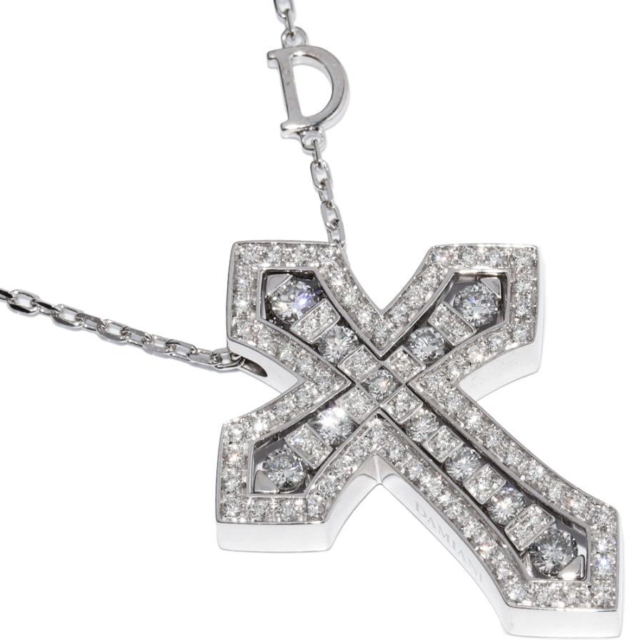 DAMIANI ダミアーニ ペンダントネックレス K18WG ダイヤ ベル
