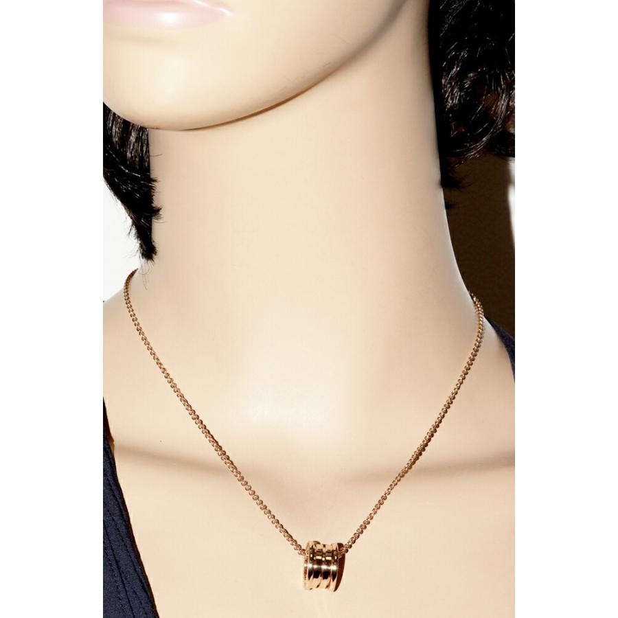 BVLGARI ブルガリ ペンダントネックレス K18PG B.zero1 ビー