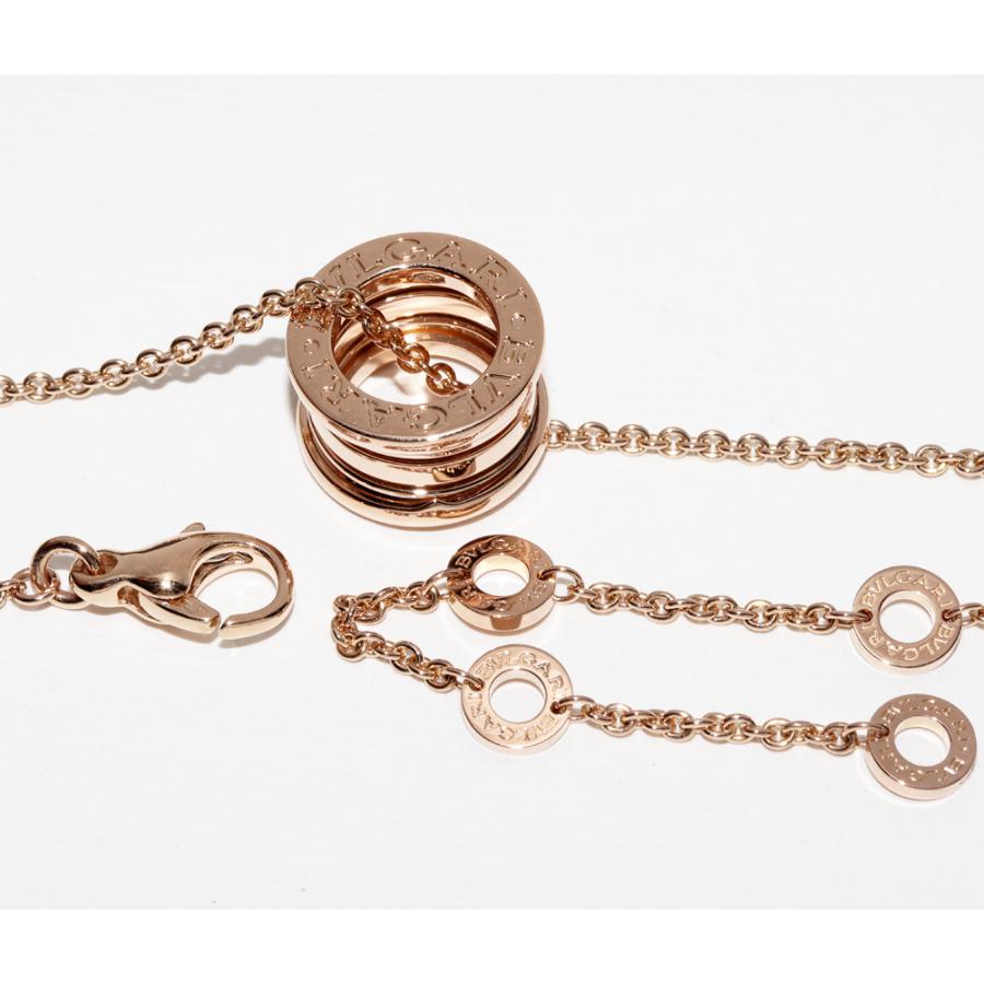 【正規品•新品】BVLGARI ネックレス BVLGARI ブルガリ ペンダントネックレス K18PG B.zero1 ビー