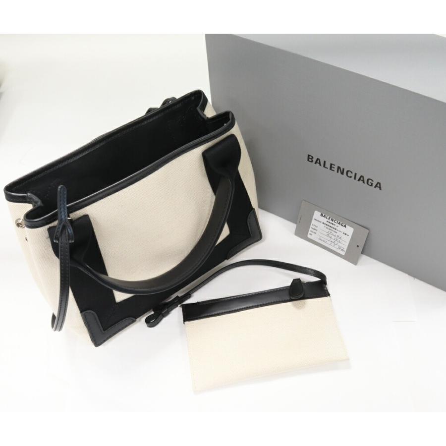 BALENCIAGA（バレンシアガ） ハンドトートバッグ ネイビーカバス XS