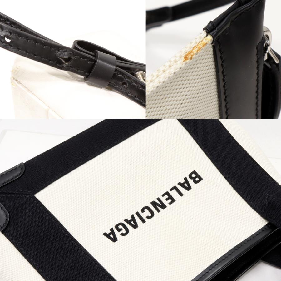 BALENCIAGA（バレンシアガ） ネイビーカバス XS キャンバスxカーフ