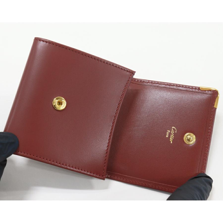 Cartier カルティエ コインケース マストライン カーフ ボルドー  