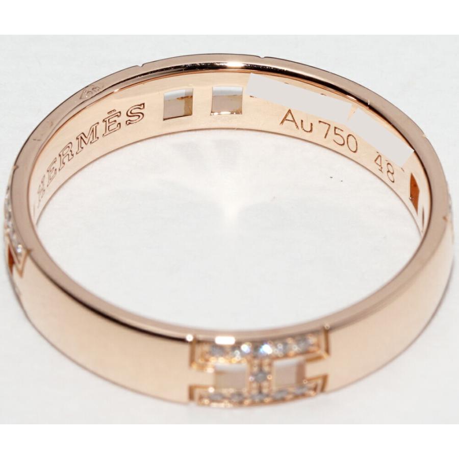 HERMES エルメス 指輪 K18PG ダイヤ44P(0.08ct) エヴァー HERMES エルメス 指輪 K18PG ダイヤ44P(0.08ct) エヴァー