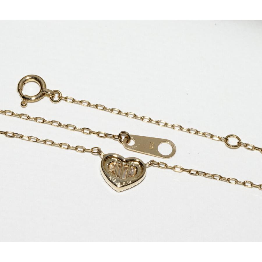 BELLESIORA ベルシオラ ペンダントネックレス K18YG ダイヤ0.14ct