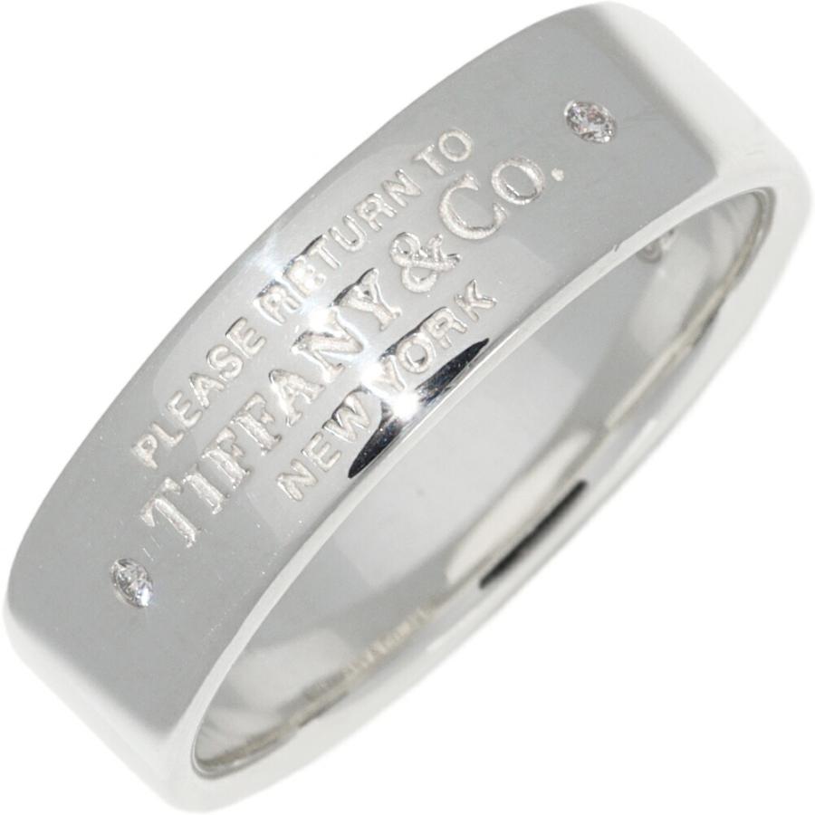ティファニー 指輪 SV ダイヤ2P(0.01ct) リターントゥ 