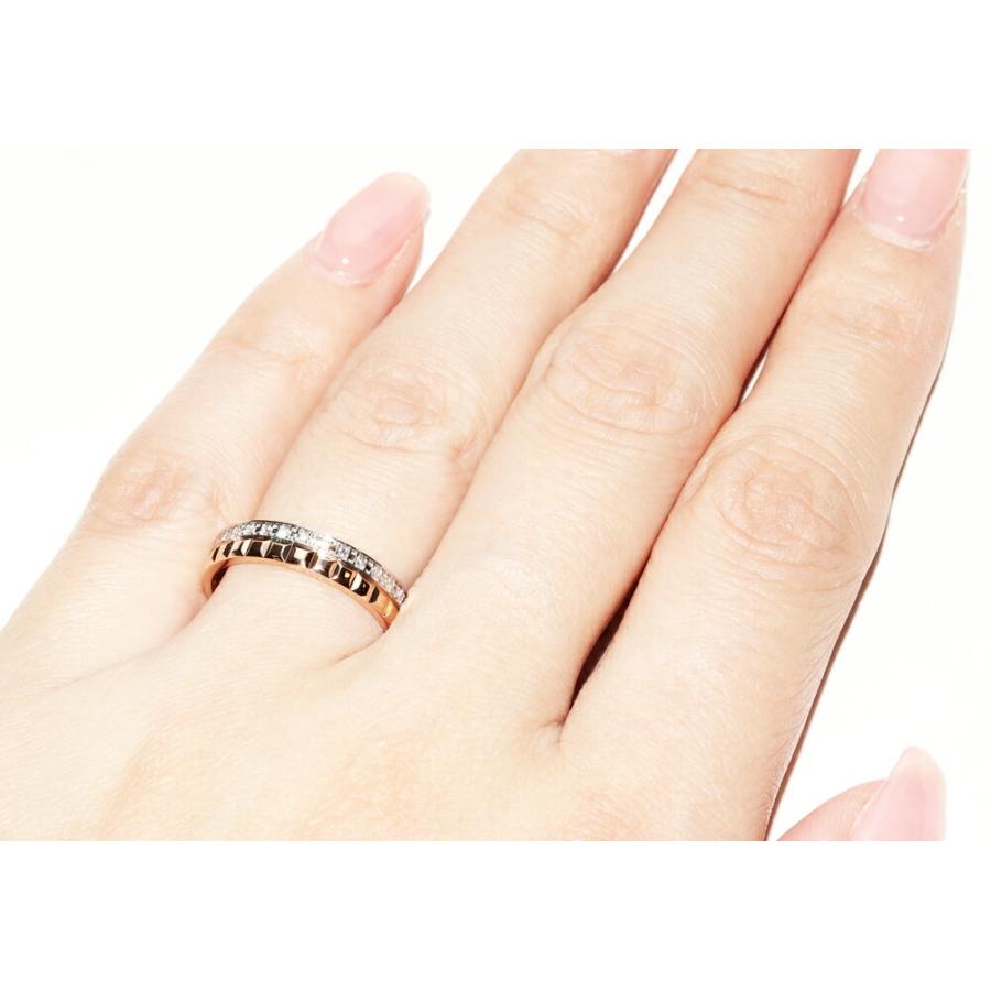 ブシュロン 指輪 K18WG K18PG ダイヤ33P(0.24ct) キャトル 