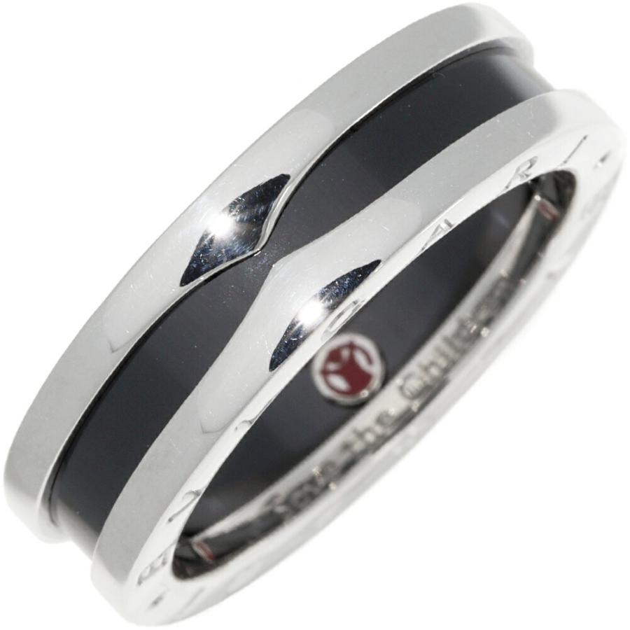 BVLGARI　ブルガリ　指輪　リング　セーブザチルドレン　15号　ビーゼロワン BVLGARI ブルガリ 指輪 SV ブラックセラミック