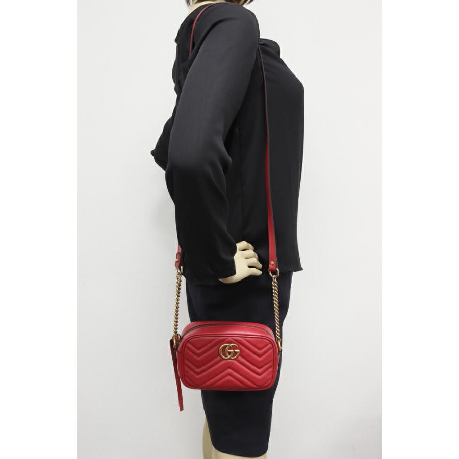 GUCCI GGマーモントキルティング スーパーミニバッグ チェーン GUCCI】グッチ『GGマーモント キルティングレザー スーパーミニ