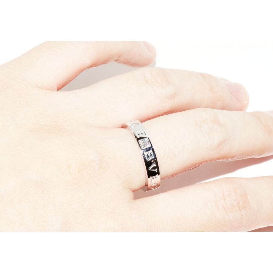 BVLGARI（ブルガリ） 指輪 K18WG ダイヤ1P(0.04ct) B.zero1 ビー