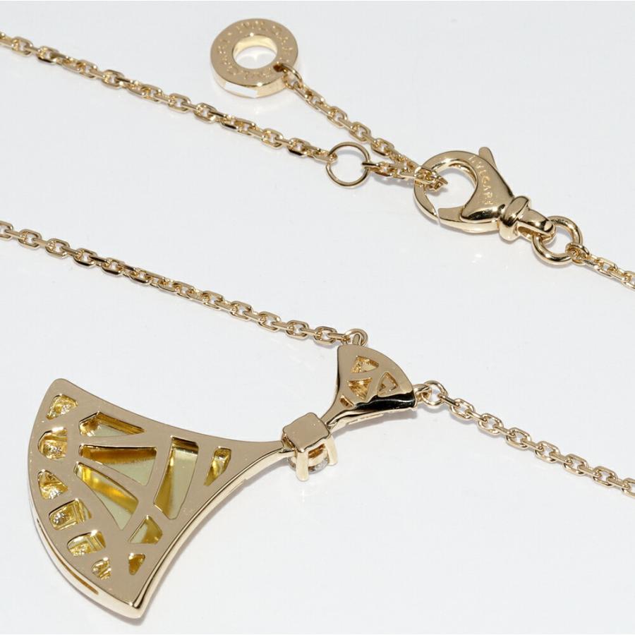 BVLGARI（ブルガリ） ペンダントネックレス K18YG ダイヤ ディーヴァ