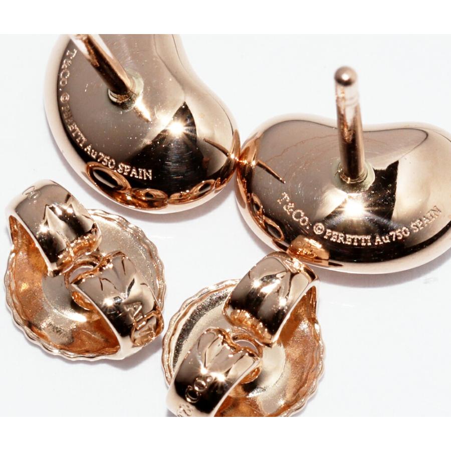 ティファニー ピアス K18PG エルサペレッティ ビーンズピアス 幅