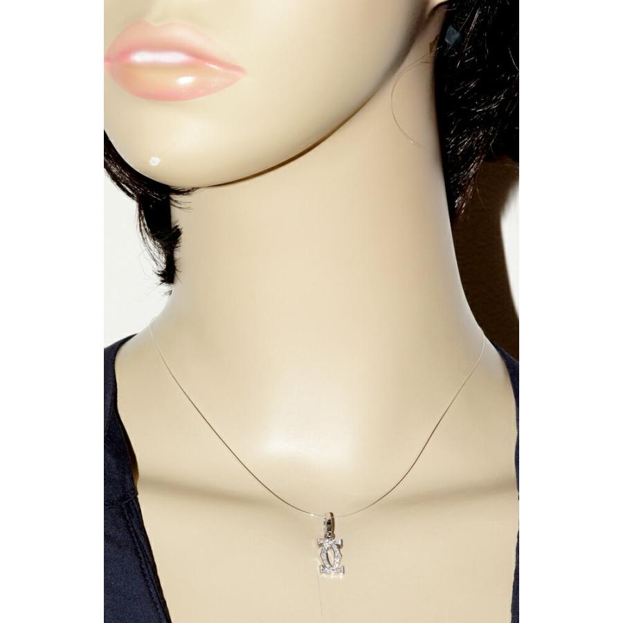Cartier（カルティエ） K18WG ダイヤ24P 2Cチャーム フルダイヤ B30103