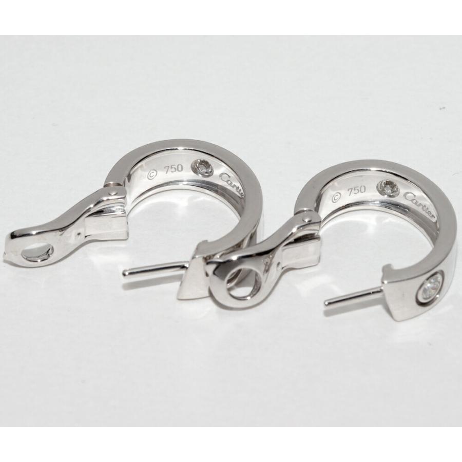 Cartier（カルティエ） ピアス K18WG ダイヤ6P ラブピアス : たかみ