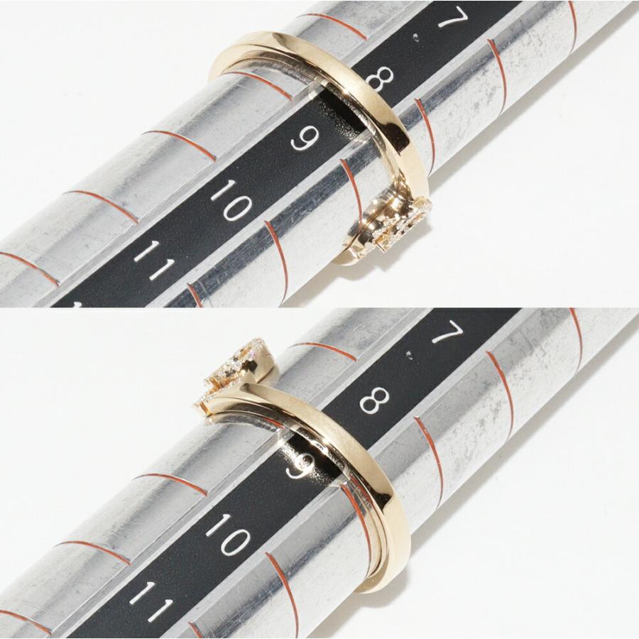 GUCCI（グッチ） K18YG ダイヤ23P GGランニングリング #9(約8.5号