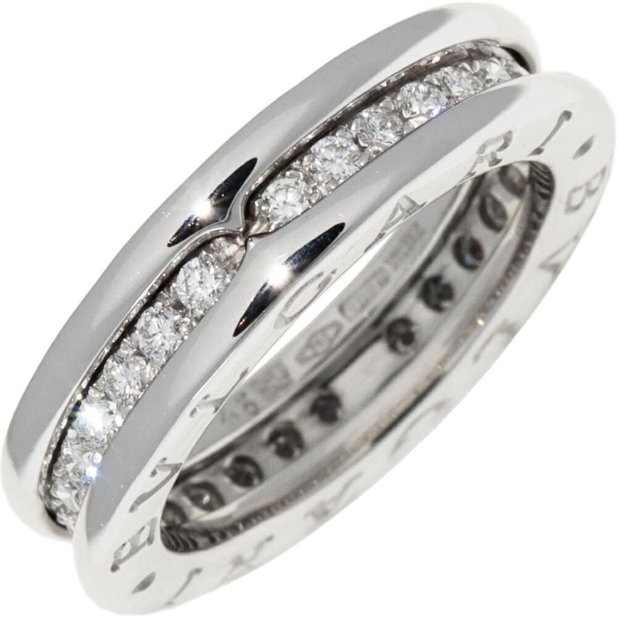 BVLGARI ブルガリ 指輪 K18WG ダイヤ0.45ct B.zero1 ビーゼロワン 