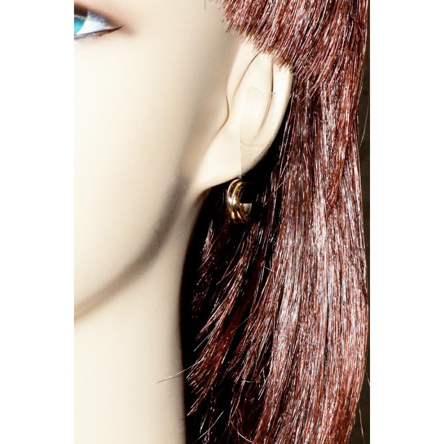 カルティエ トリニティ ピアス (K18YG K18WG K18PG)片側 Cartier カルティエ ピアス K18YG K18WG K18PG トリニティピアス