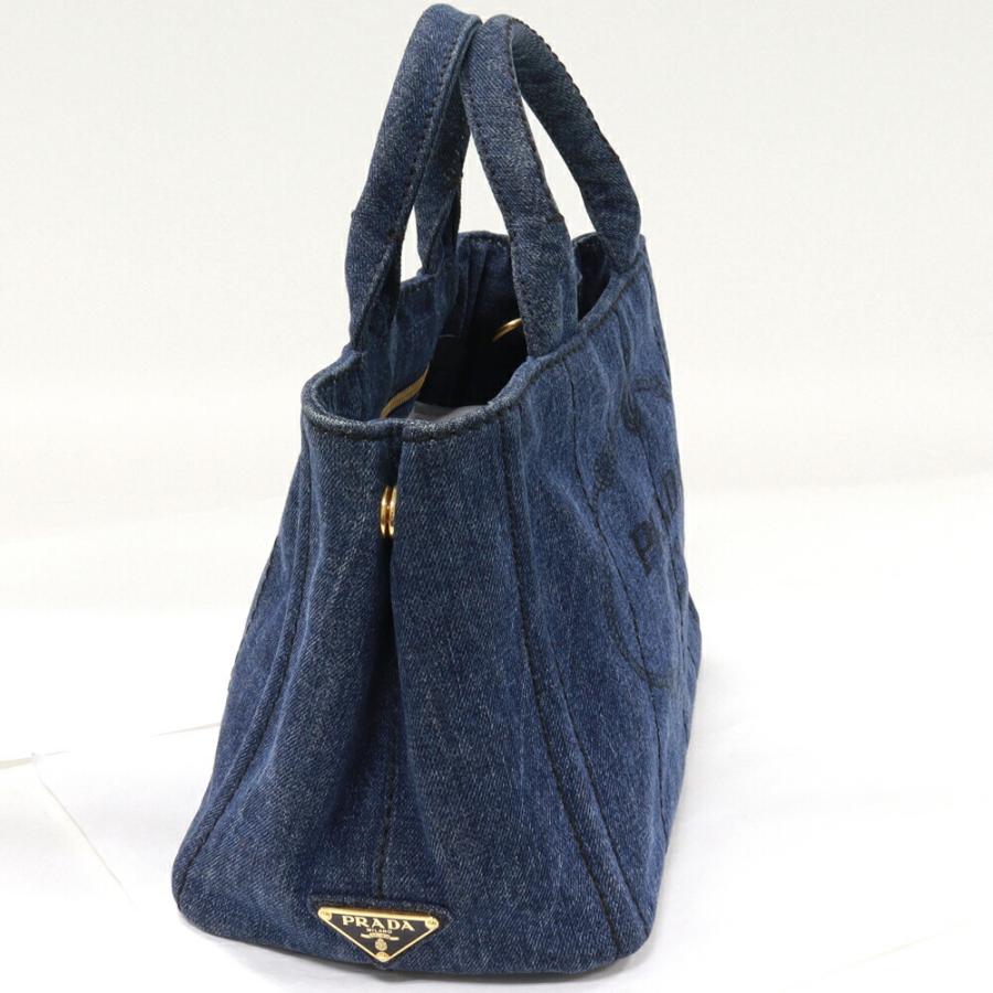 PRADA プラダ ハンドトートバッグ カナパ デニムキャンバス AVIO