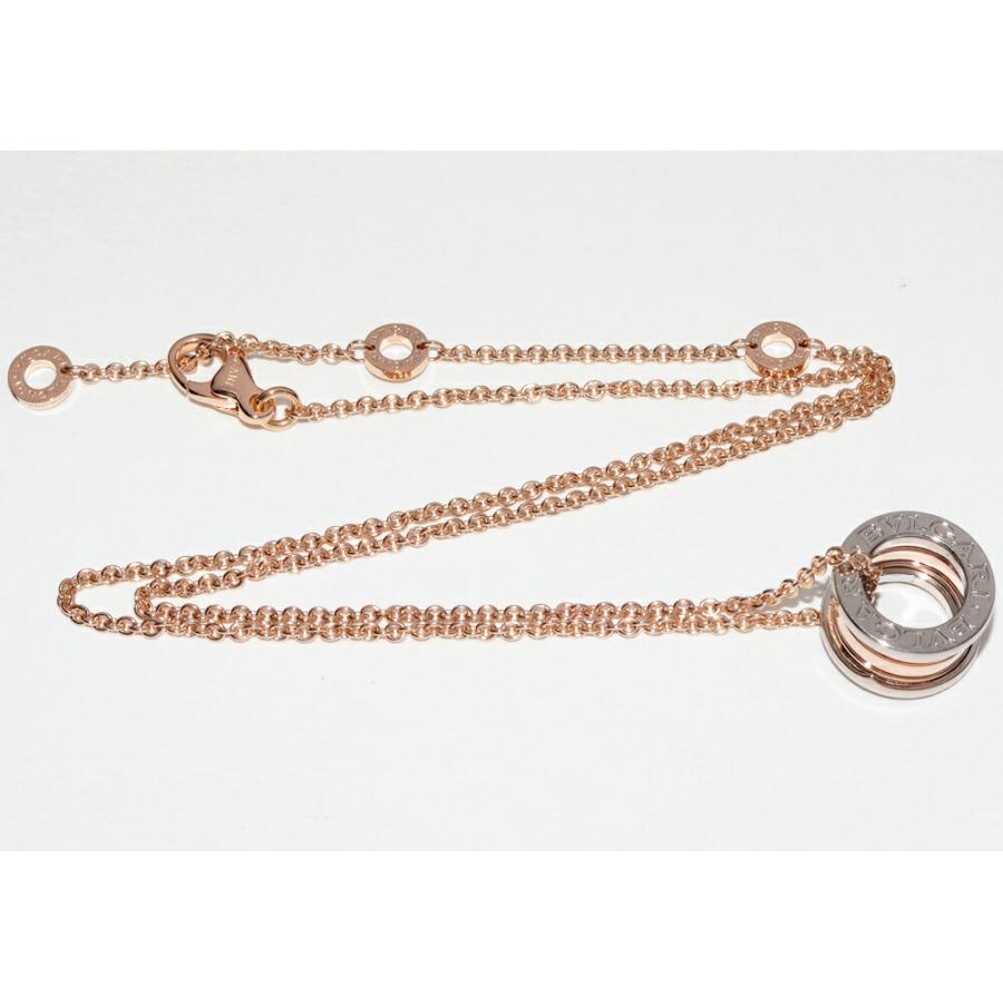 BVLGARI（ブルガリ） ペンダントネックレス K18PGxK18WG B.zero1 ビー