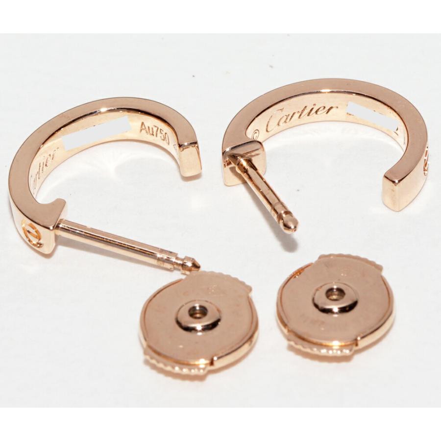 Cartier（カルティエ） K18PG ミニラブピアス フープピアス B80290