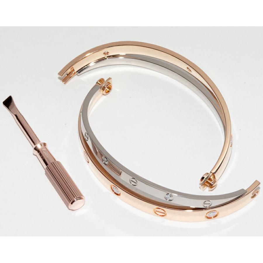 Cartier カルティエ ブレスレット K18PG K18WG ダイヤ12P(0.78ct