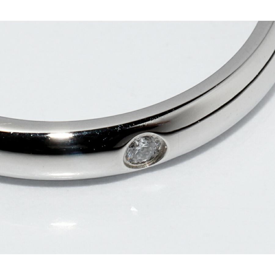 【新品同様】カルティエ　1p ダイヤ　バンド　マリッジ　リング　Pt950 指輪 Cartier（カルティエ） 指輪 Pt950 ダイヤ1P(0.01ct) クラシック