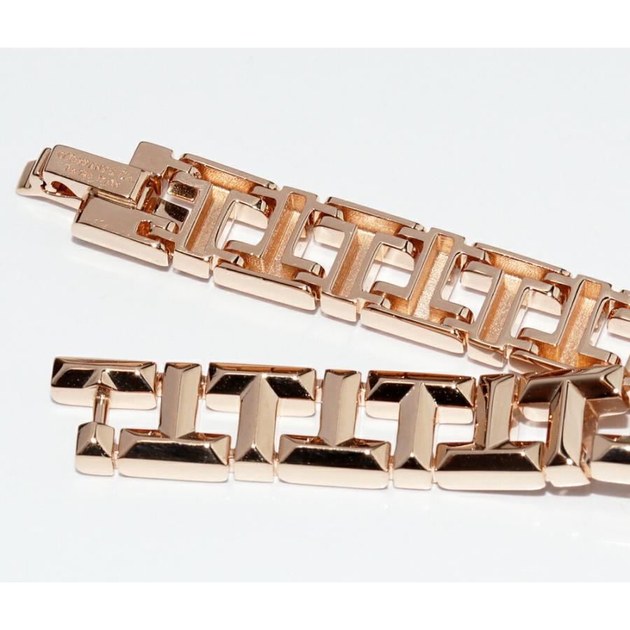 ティファニー ブレスレット K18PG Tトゥルー ナロー ミディアム