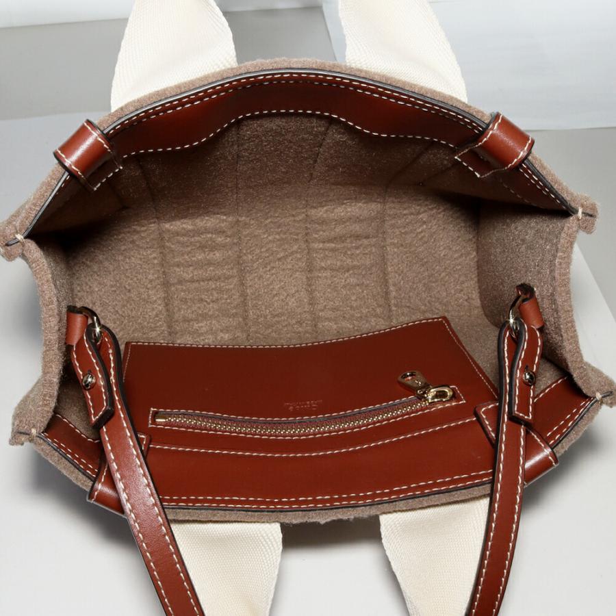 Chloe（クロエ） ハンドバッグ ウッディスモール フェルト ブラウン 