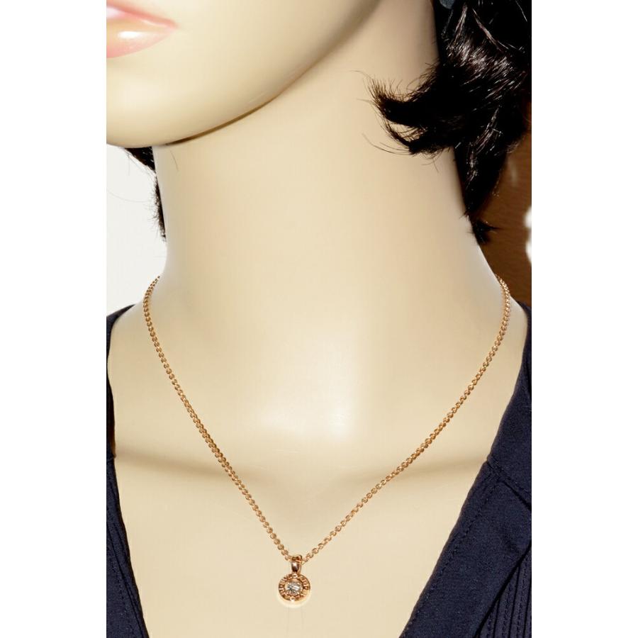BVLGARI（ブルガリ） ペンダントネックレス K18PG ダイヤ1P(約0.20ct