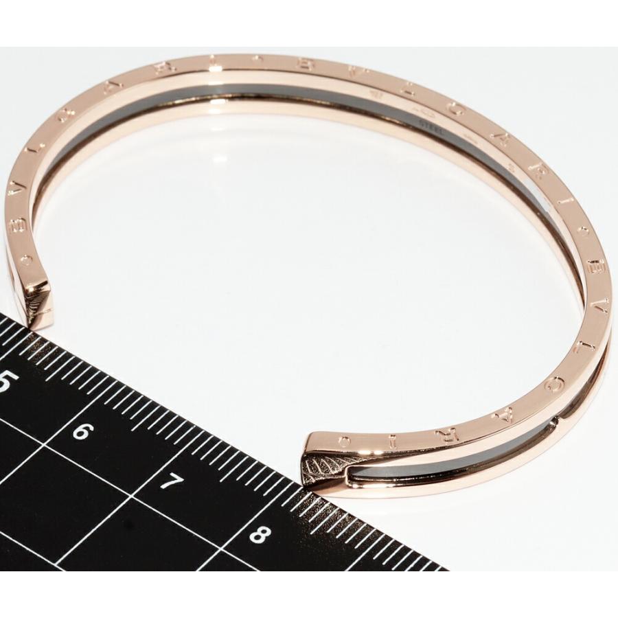 BVLGARI ブルガリ バングル K18PGxSSブラックPVD B.zero1 ビーゼロワン
