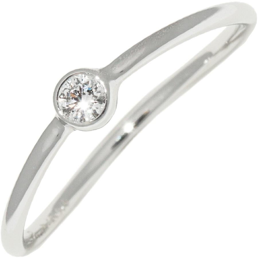 ティファニー 指輪 Pt950 ダイヤ1P(0.06ct) エルサペレッティ ウェーブ  