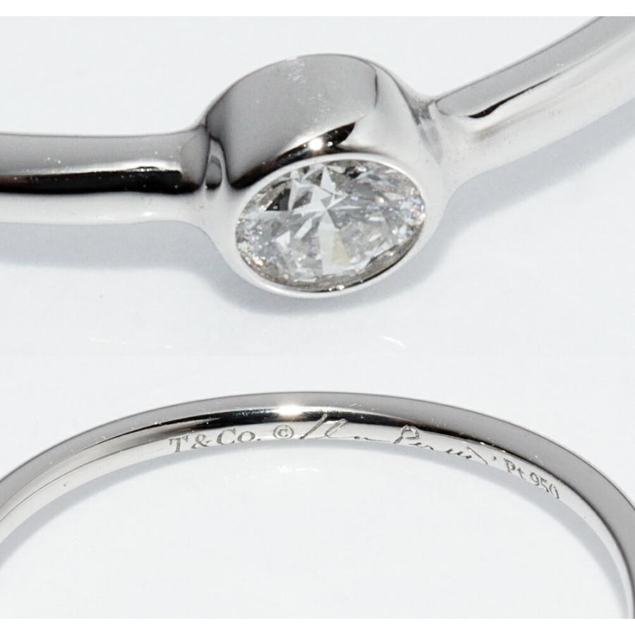 ティファニー 指輪 Pt950 ダイヤ1P(0.06ct) エルサペレッティ ウェーブ  