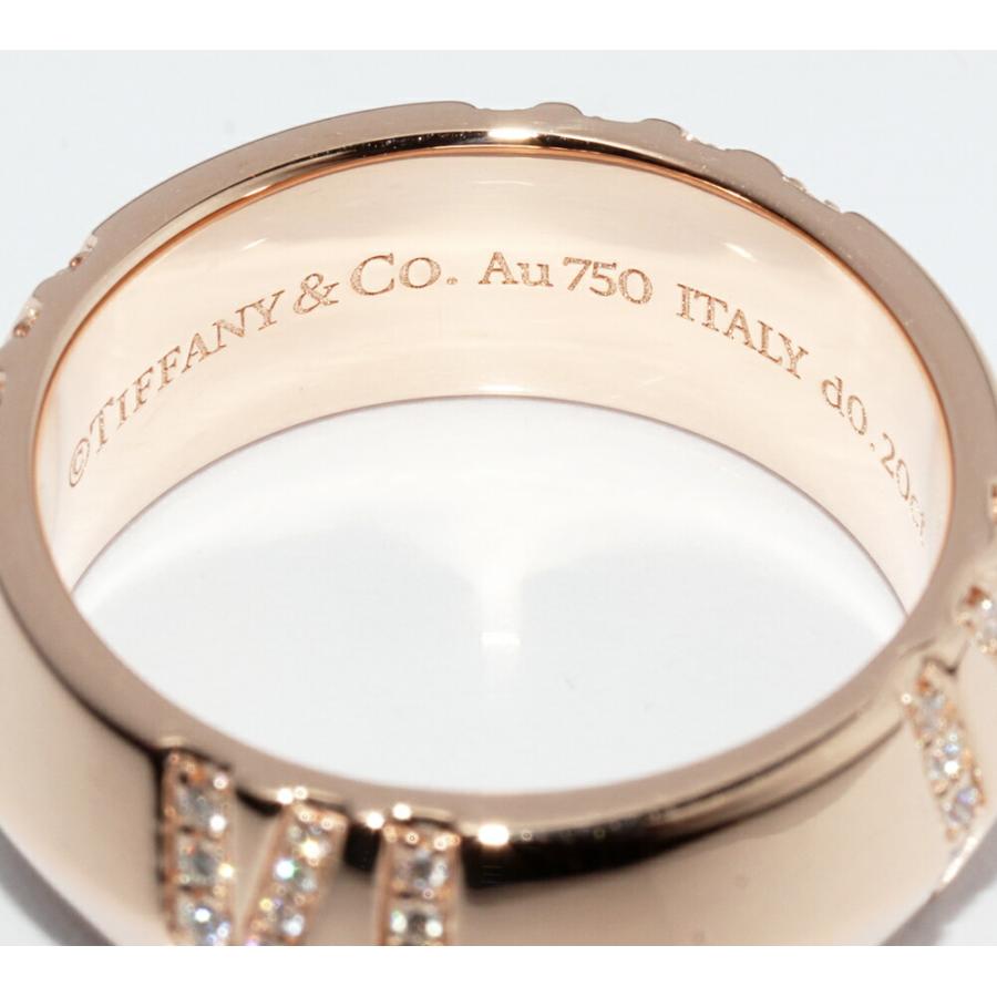 ティファニー 指輪 K18PG ダイヤ0.20ct アトラスX クローズドワイド
