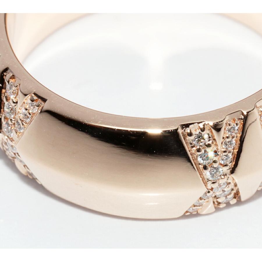 ティファニー 指輪 K18PG ダイヤ0.20ct アトラスX クローズドワイド