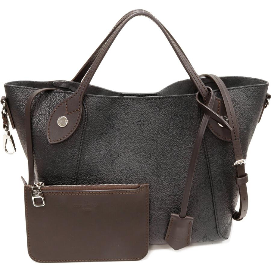ルイヴィトン M54350 マヒナ レザー ヒナPM トートバッグ ポーチ付き LOUIS VUITTON（ルイ・ヴィトン） ハンドバッグ マヒナ ブラックx