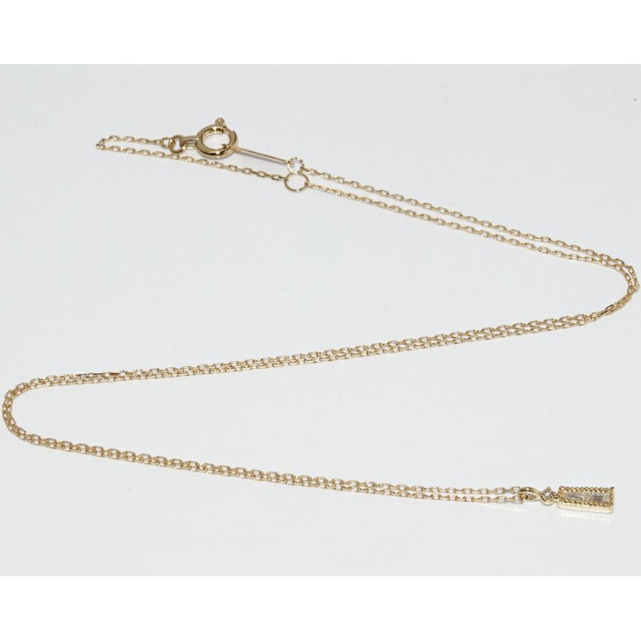 agete アガット ペンダントネックレス K18YG ダイヤ0.04ct : たかみ