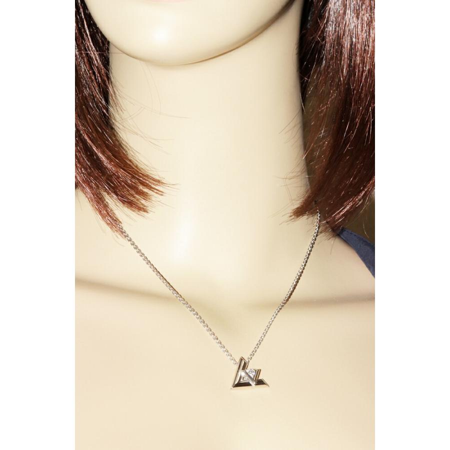 LOUIS VUITTON（ルイ・ヴィトン） ペンダントネックレス K18WG ダイヤ 