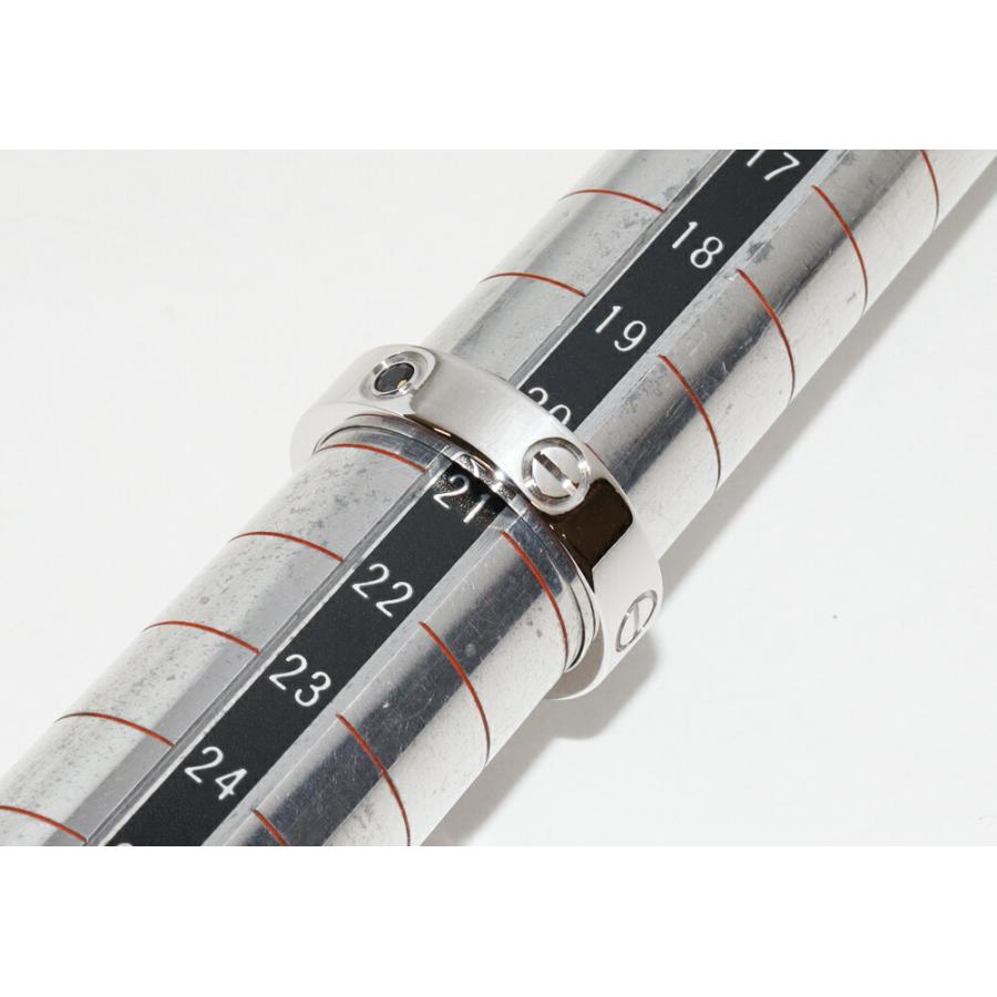Cartier カルティエ 指輪 K18WG ブラックサファイア1P ラブ
