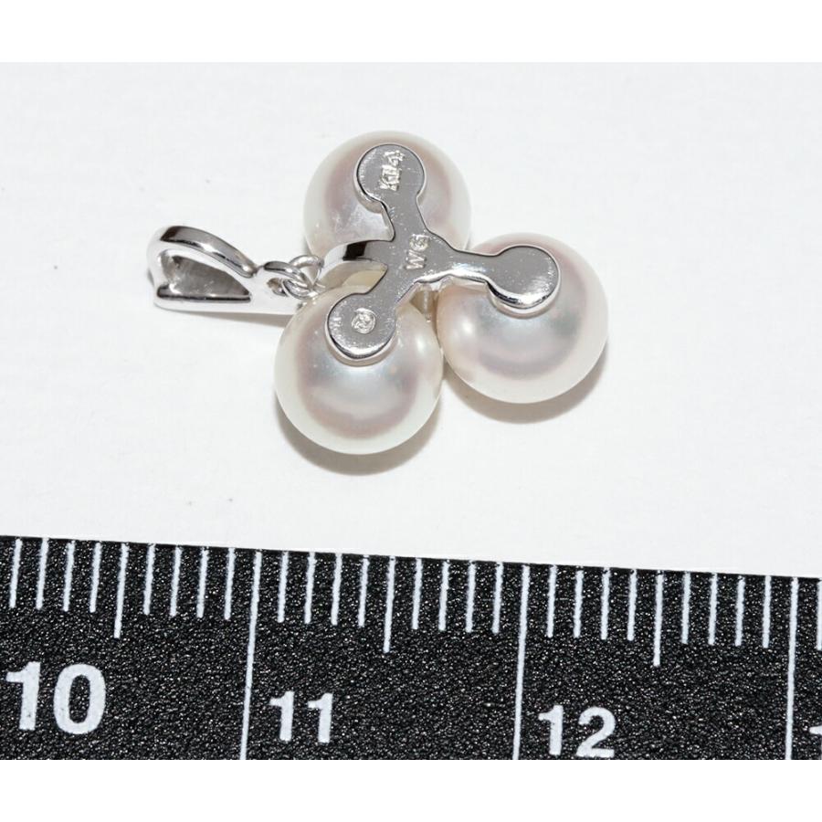 MIKIMOTO（ミキモト） ペンダントトップ K14WG パール(真珠) ダイヤ1P