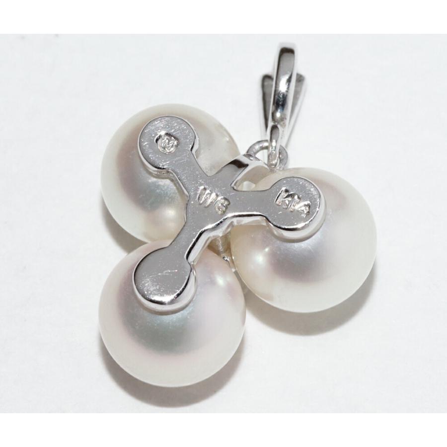 MIKIMOTO（ミキモト） ペンダントトップ K14WG パール(真珠) ダイヤ1P