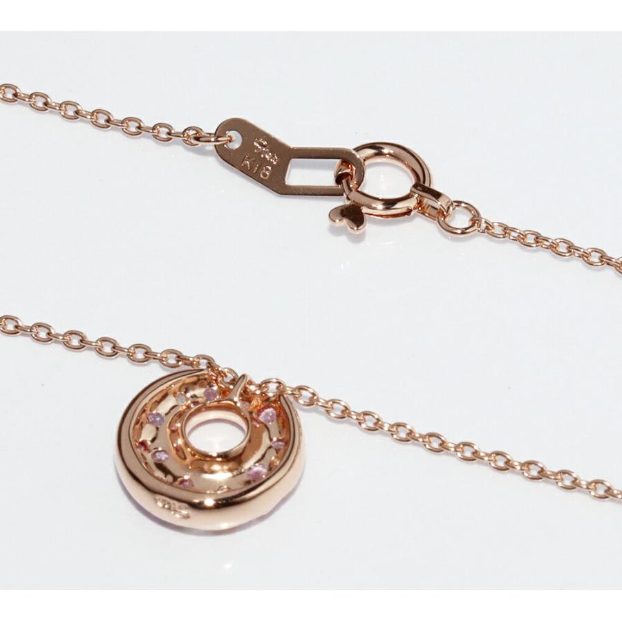 スタージュエリー ペンダントネックレス K18PG ピンクサファイア