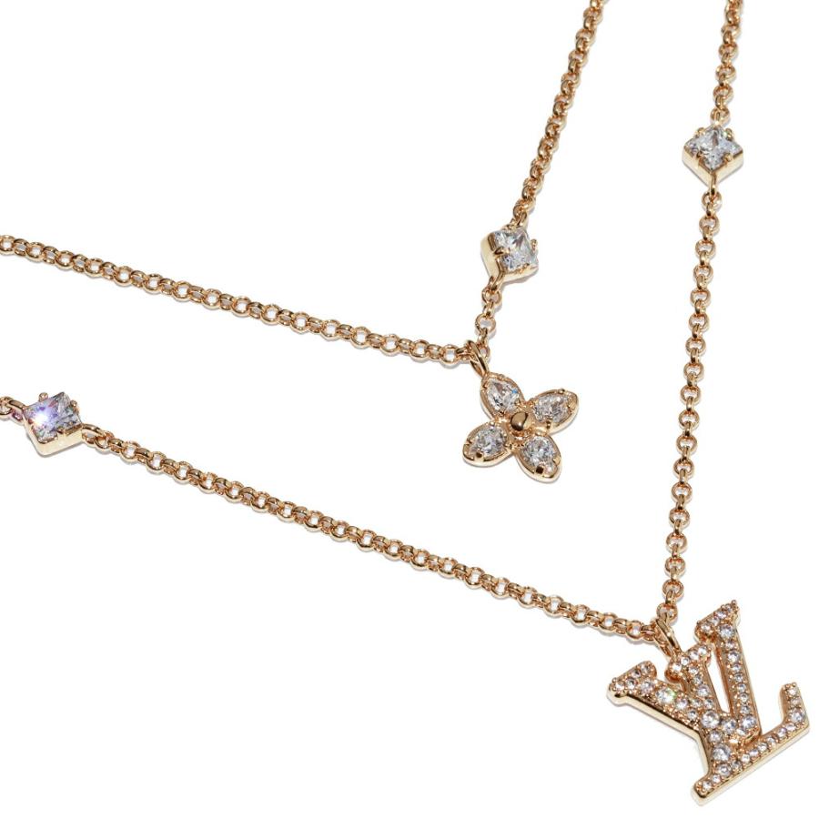 Louis Vuitton ロゴネックレス ストーン付き 楽天市場】【10%OFFクーポン】 ルイヴィトン ネックレス LV