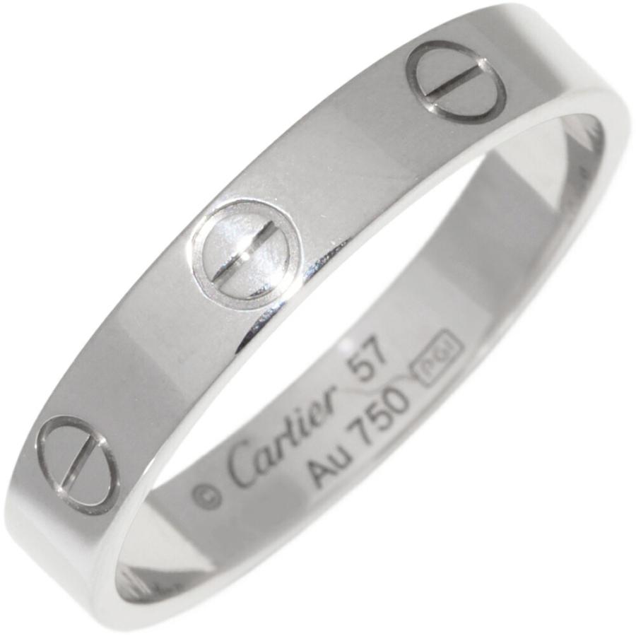 Cartier ラブリングミニ　K18PG 51 Cartier（カルティエ） K18WG ラブリング スモールモデル ミニラブ