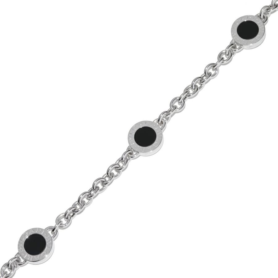 BVLGARI（ブルガリ） ブレスレット K18WG オニキス3P(3モチーフ