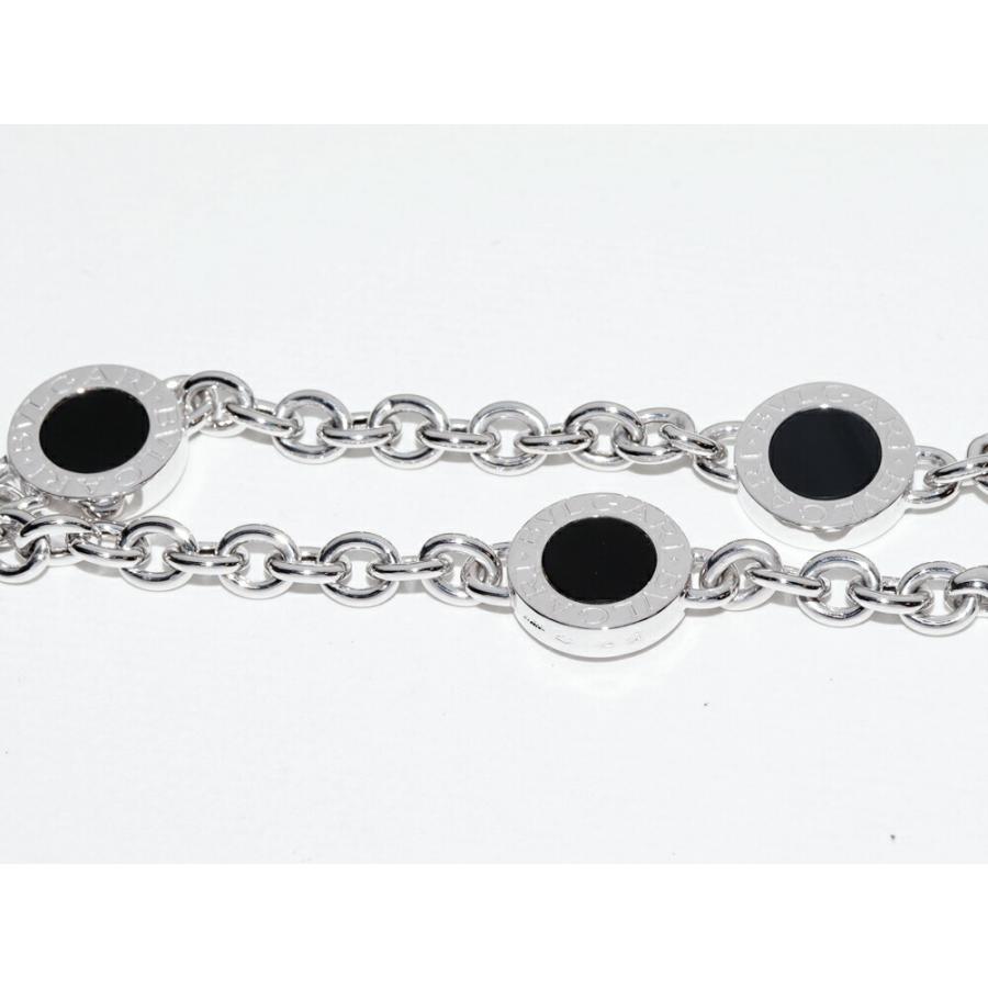 BVLGARI（ブルガリ） ブレスレット K18WG オニキス3P(3モチーフ