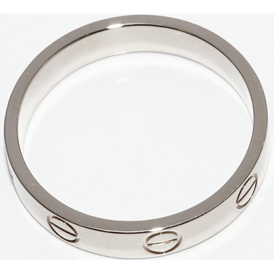 Cartier カルティエ 指輪 K18WG ラブリング スモールモデル ミニラブ  